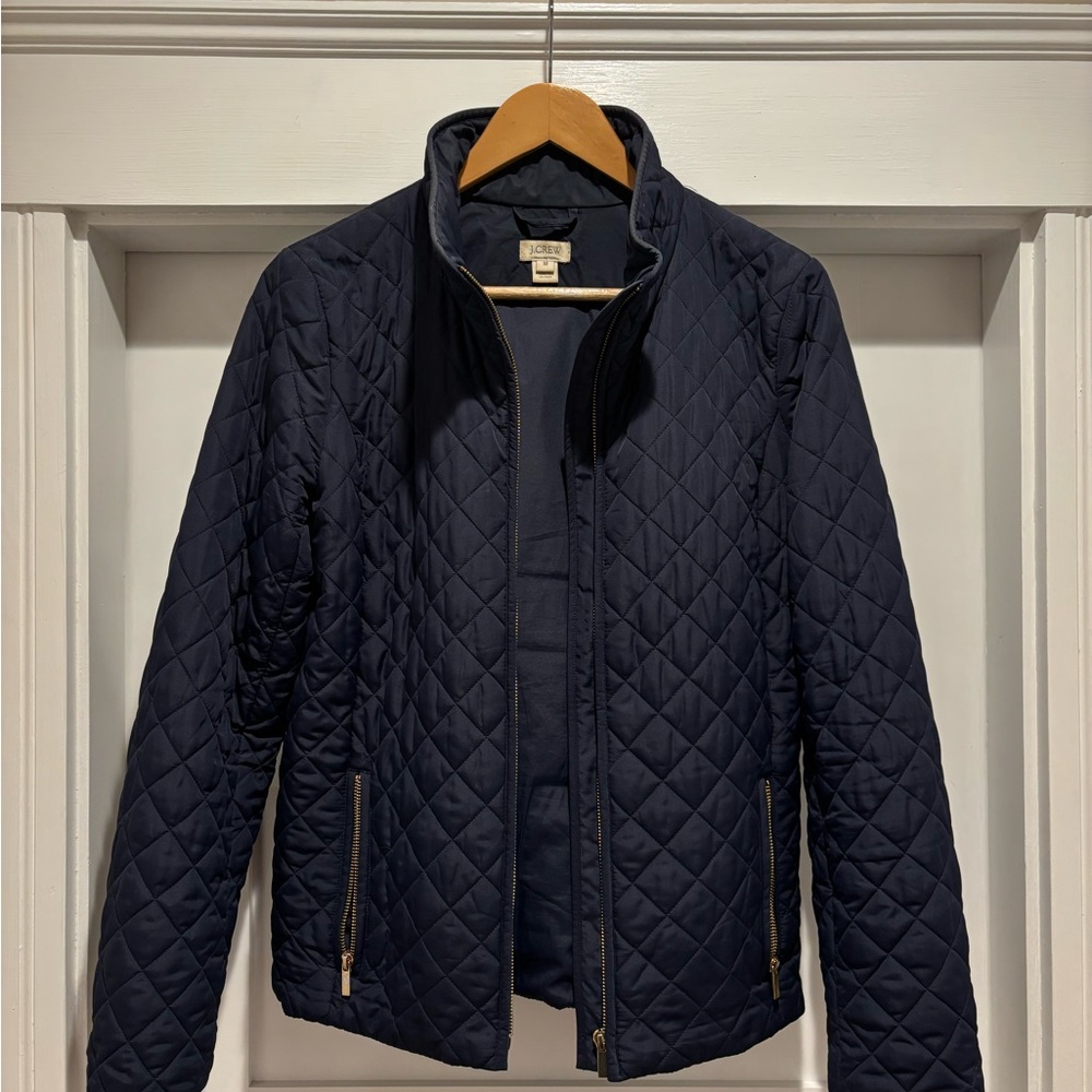 J. Crew Women’s Quilted Navy Jacket